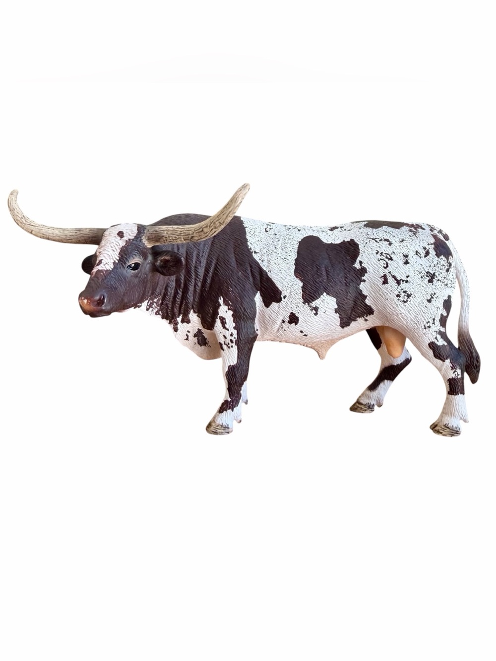 Schleich Bull D-73527 Texas Longhorn Bull figurine 2012 Retired Farm Cow EUC!!!